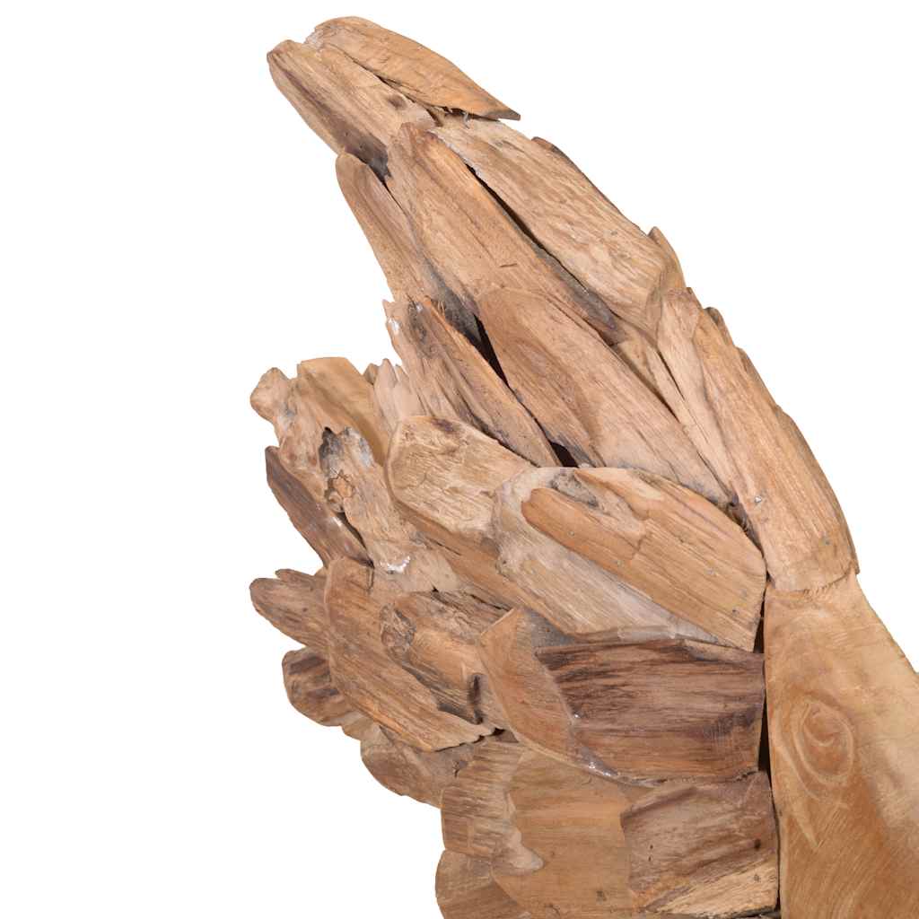 Sculpture de poisson teck 40x12x57 cm - Imagem 10