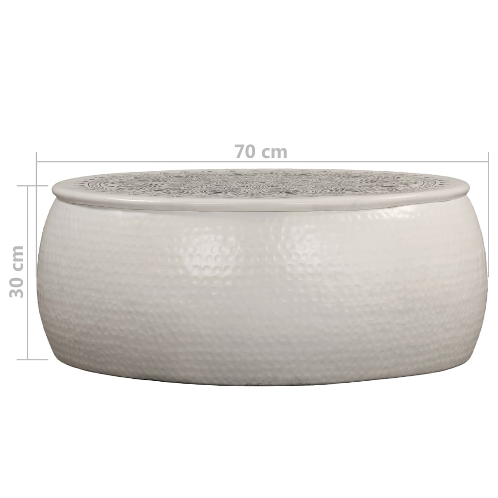 Table basse Aluminium martelé 70x30 cm - Imagem 6