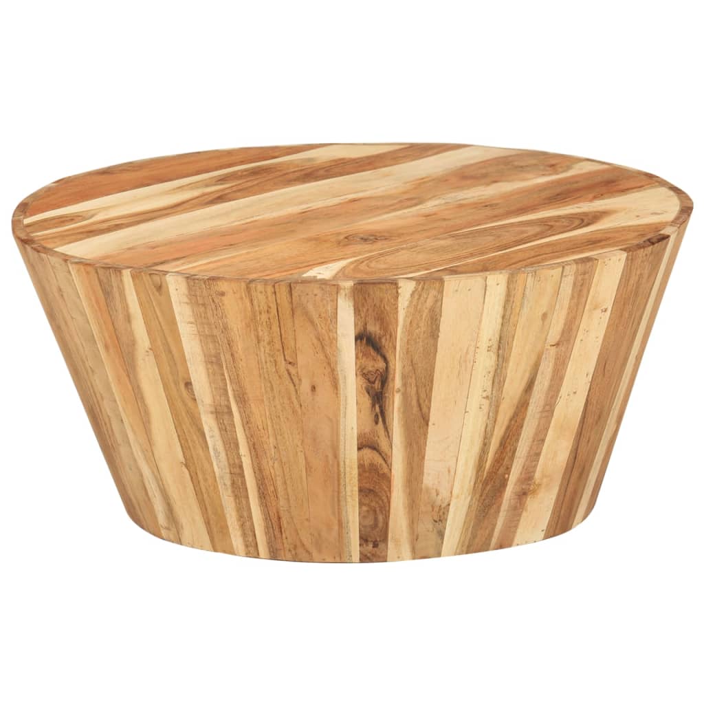 Table basse Ø65x31 cm Bois d'acacia solide - Imagem 11