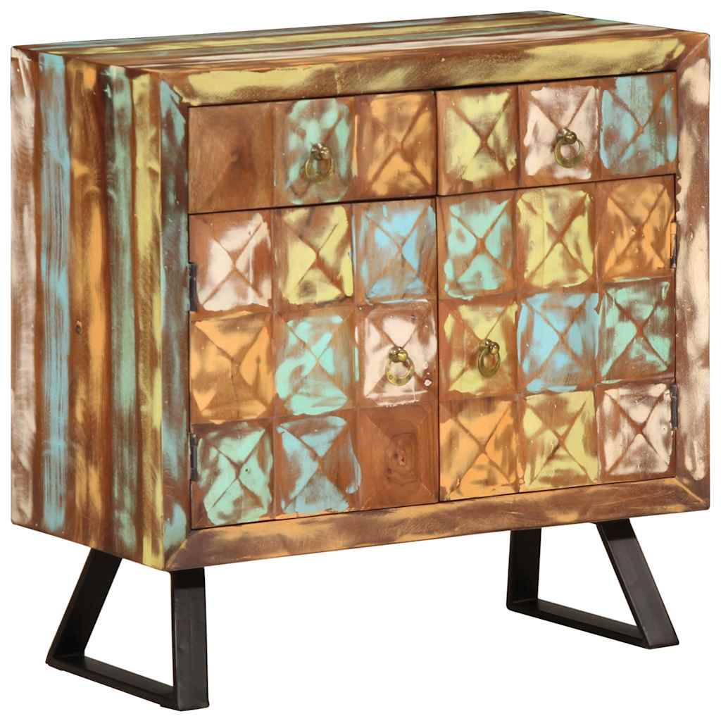 Armoire à tiroir 70x35x70 cm bois de récupération - Imagem 13