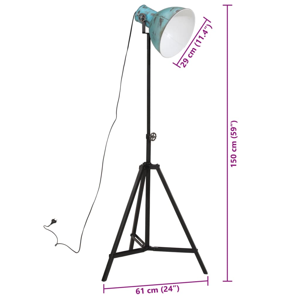 Lampadaire 25 W délavé 61x61x90/150 cm E27 - Imagem 11