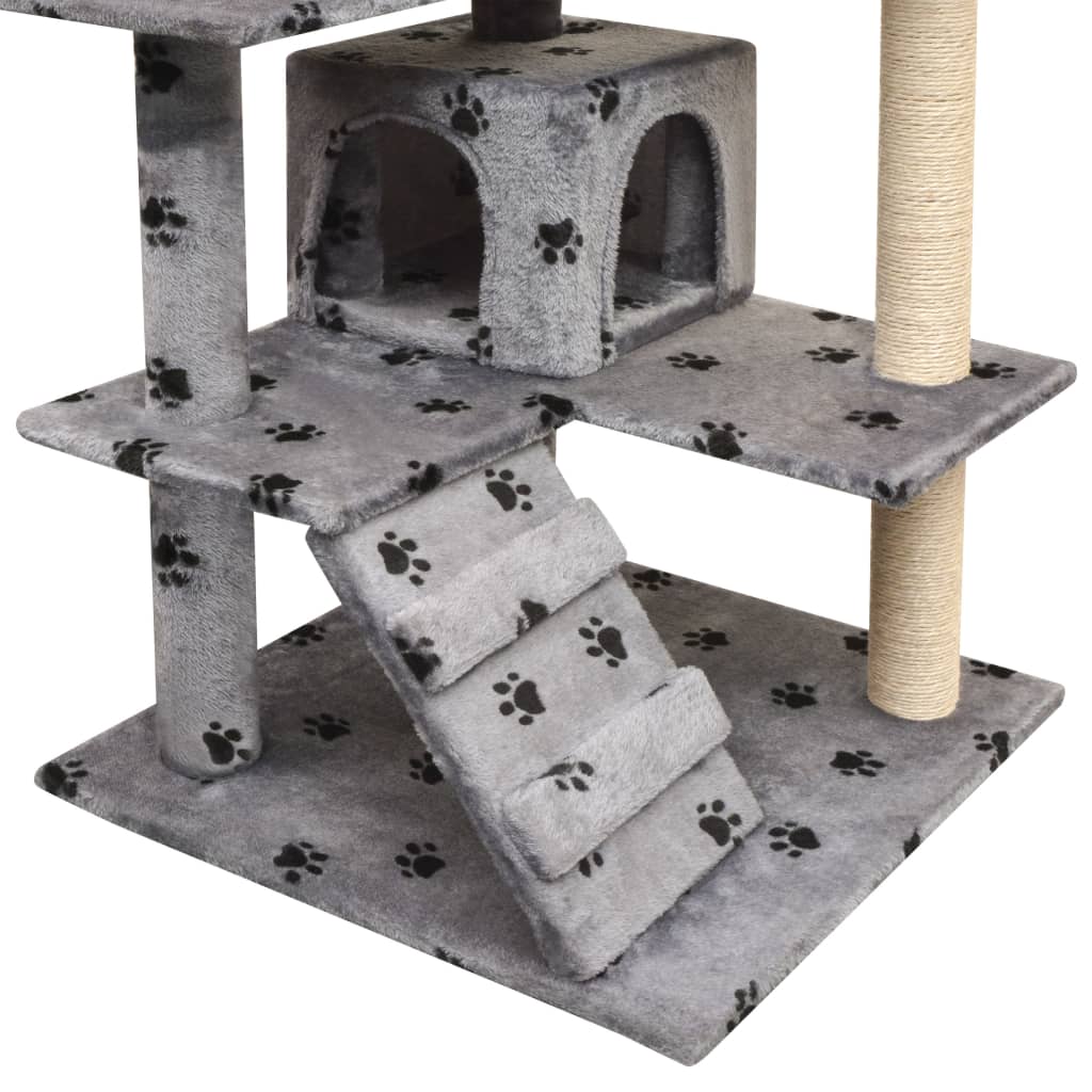 Arbre à chat avec griffoirs en sisal 125 cm - Imagem 7