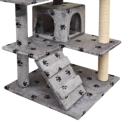 Arbre à chat avec griffoirs en sisal 125 cm - Imagem 7