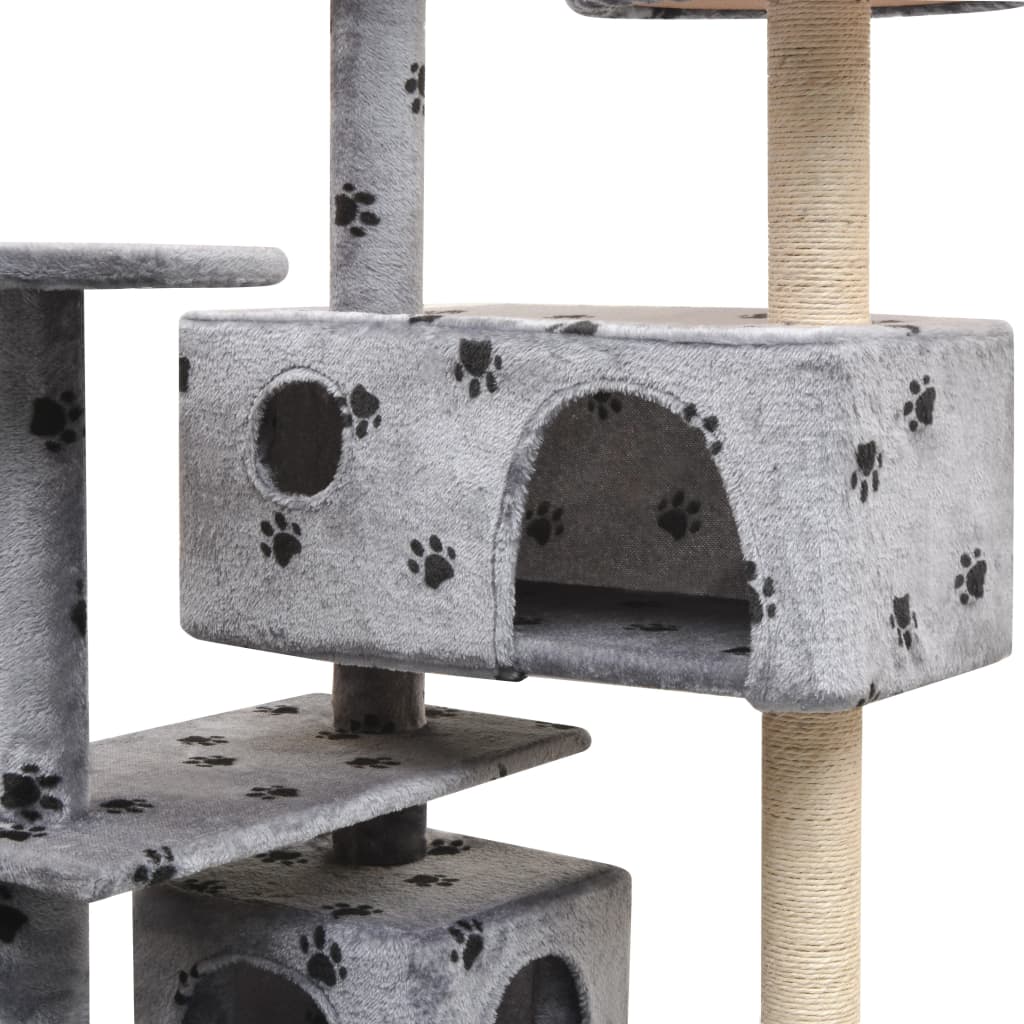 Arbre à chat avec griffoirs en sisal 125 cm - Imagem 8