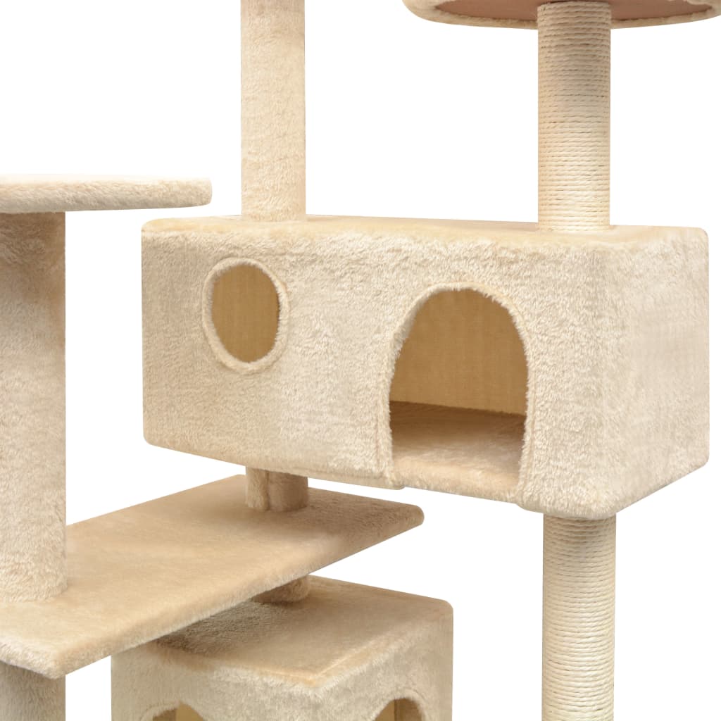 Arbre à chat avec griffoirs en sisal 125 cm - Imagem 3
