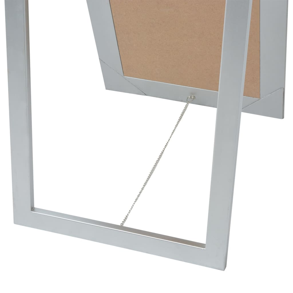 Miroir sur pied Style baroque 160x40 cm Argenté - Imagem 5