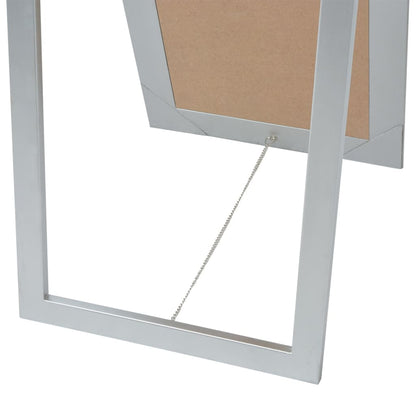 Miroir sur pied Style baroque 160x40 cm Argenté - Imagem 5
