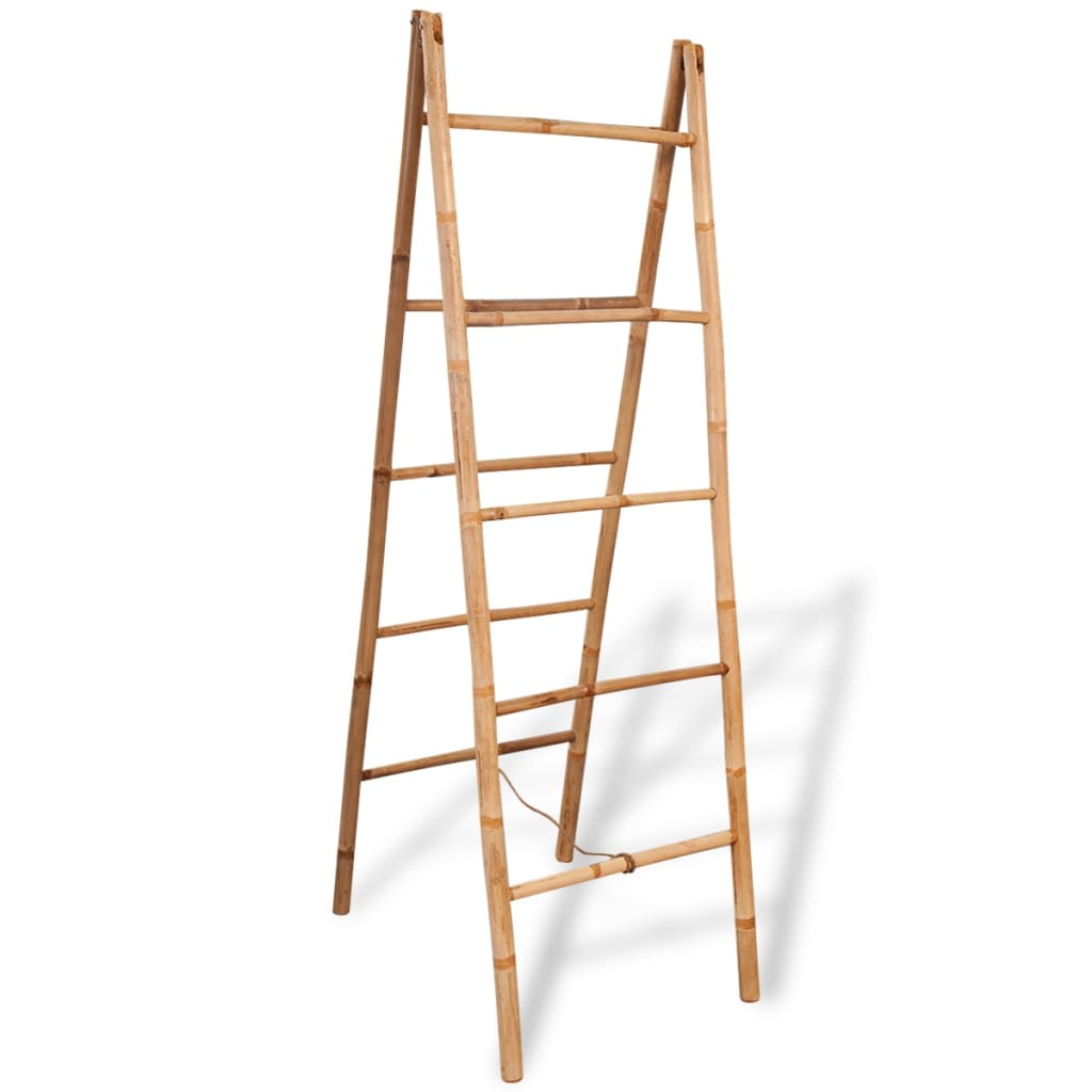 Porte-serviette double avec 5 barreaux Bambou 50 x 160 cm - Imagem 2