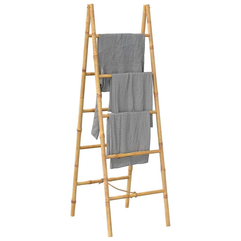 Porte-serviette double avec 5 barreaux Bambou 50 x 160 cm - Imagem 4
