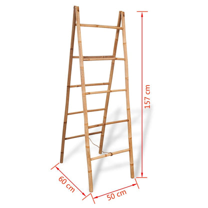 Porte-serviette double avec 5 barreaux Bambou 50 x 160 cm - Imagem 6