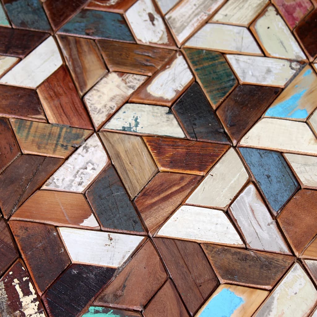 Ensemble de table basse 3 pièces Bois de récupération massif - Imagem 6