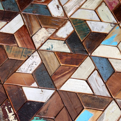 Ensemble de table basse 3 pièces Bois de récupération massif - Imagem 6