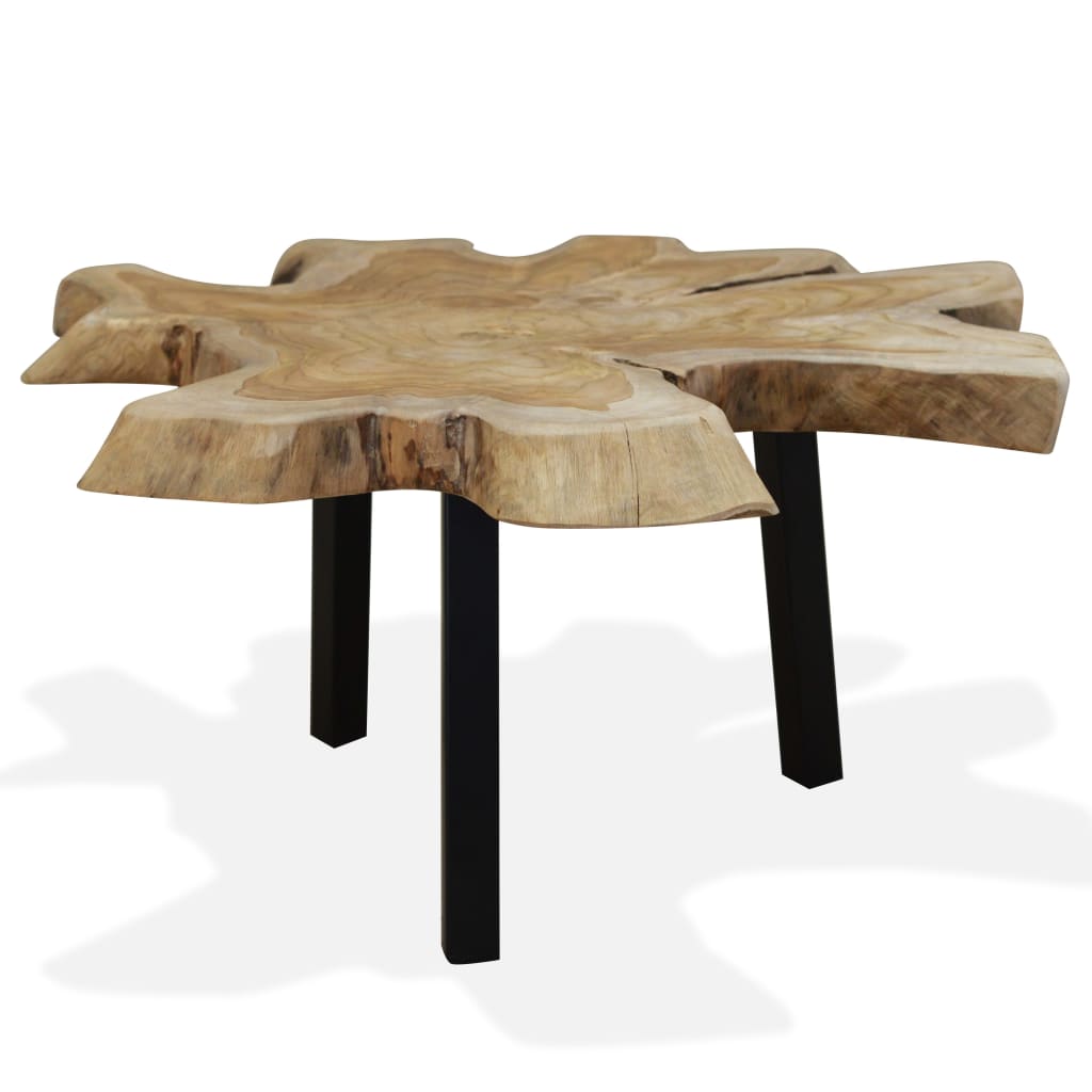 Table basse Teck authentique 80x70x38 cm - Imagem 1