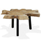 Table basse Teck authentique 80x70x38 cm - Imagem 1