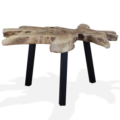 Table basse Teck authentique 80x70x38 cm - Imagem 5