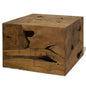 Table basse 50x50x35 cm Teck véritable Marron - Imagem 1