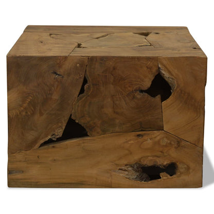 Table basse 50x50x35 cm Teck véritable Marron - Imagem 3