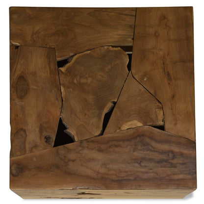 Table basse 50x50x35 cm Teck véritable Marron - Imagem 4