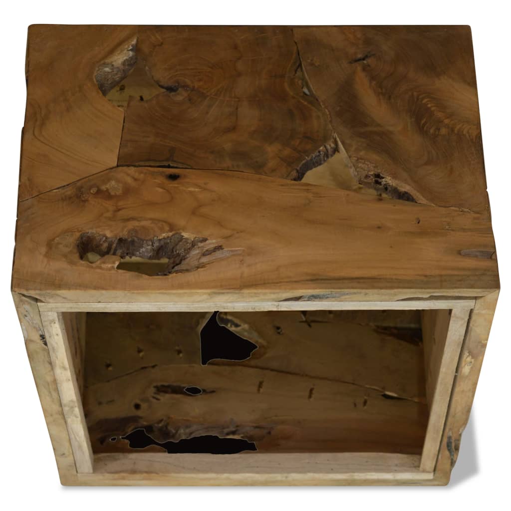 Table basse 50x50x35 cm Teck véritable Marron - Imagem 6