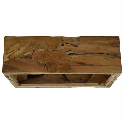 Table basse 50x50x35 cm Teck véritable Marron - Imagem 13