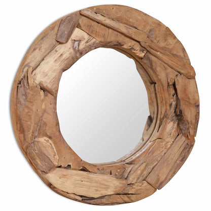 Miroir décoratif Teck  Rond - Imagem 1