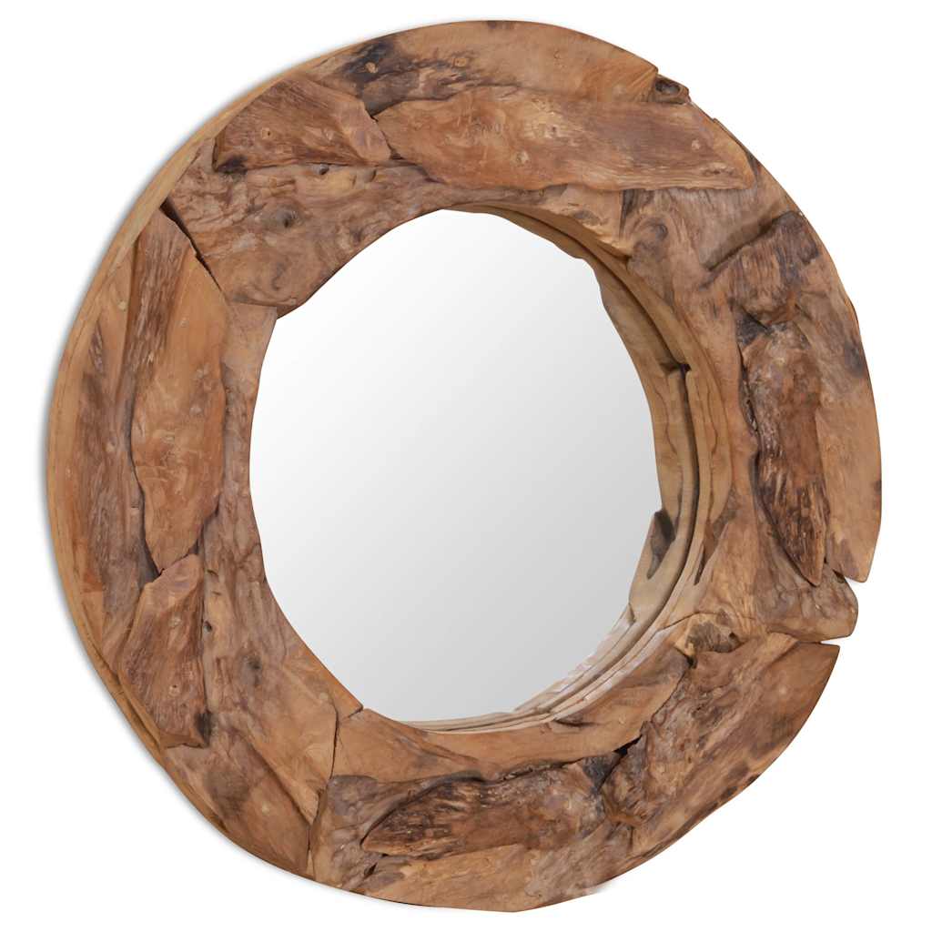 Miroir décoratif Teck  Rond - Imagem 5