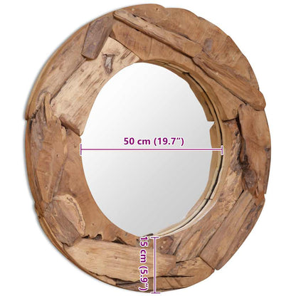 Miroir décoratif Teck  Rond - Imagem 19