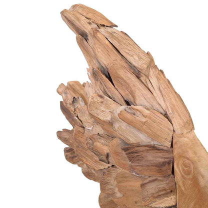 Sculpture de poisson teck 40x12x57 cm - Imagem 10