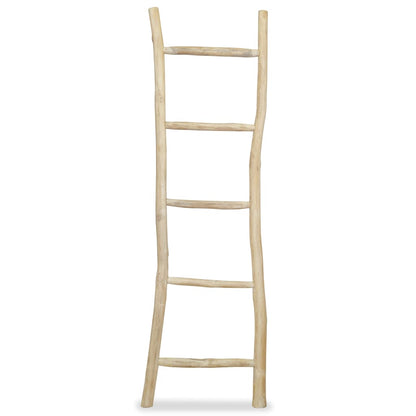 Porte-serviette avec 5 barreaux Teck 45 x 150 cm Naturel - Imagem 1