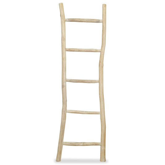 Porte-serviette avec 5 barreaux Teck 45 x 150 cm Naturel - Imagem 1
