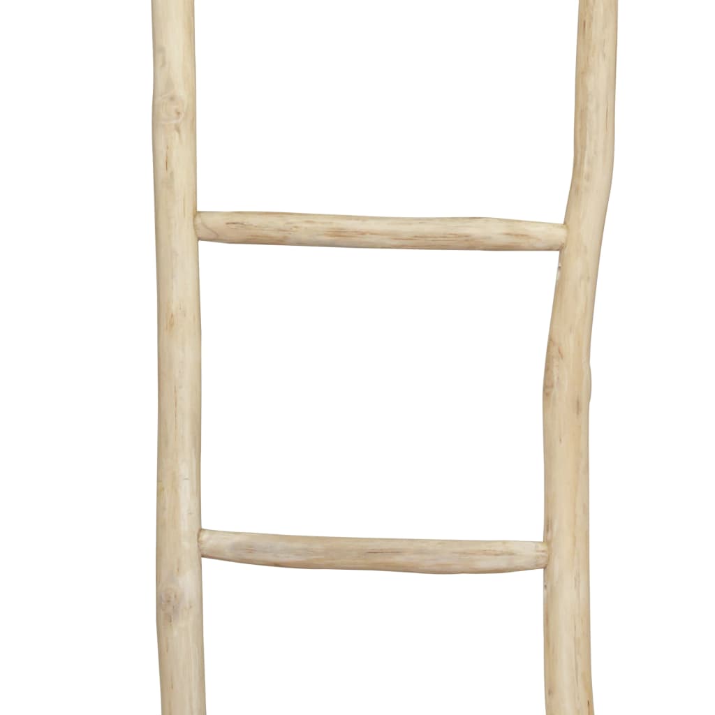 Porte-serviette avec 5 barreaux Teck 45 x 150 cm Naturel - Imagem 2