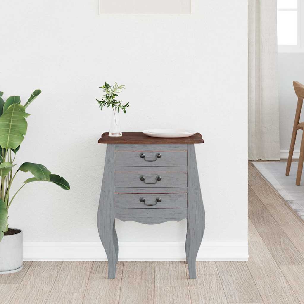 Table de chevet bois d'acajou massif 48x35x64 cm - Imagem 3