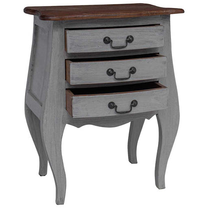 Table de chevet bois d'acajou massif 48x35x64 cm - Imagem 4