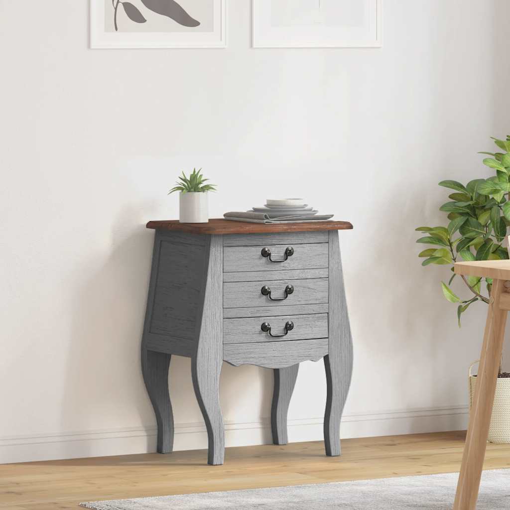 Table de chevet bois d'acajou massif 48x35x64 cm - Imagem 1