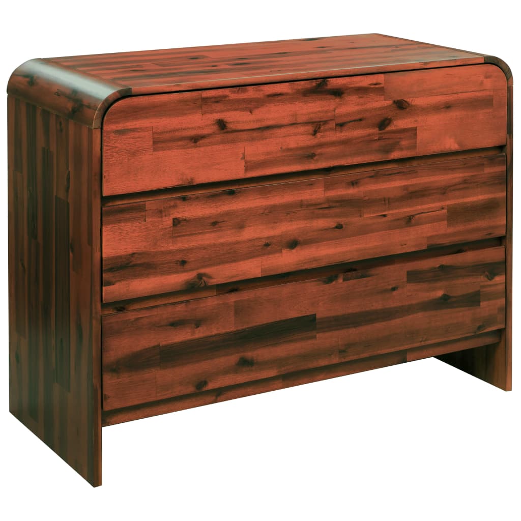 Commode à tiroirs Bois d'acacia massif - Imagem 1