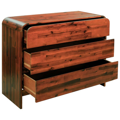 Commode à tiroirs Bois d'acacia massif - Imagem 2