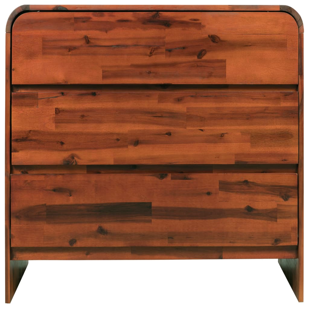 Commode à tiroirs Bois d'acacia massif - Imagem 3