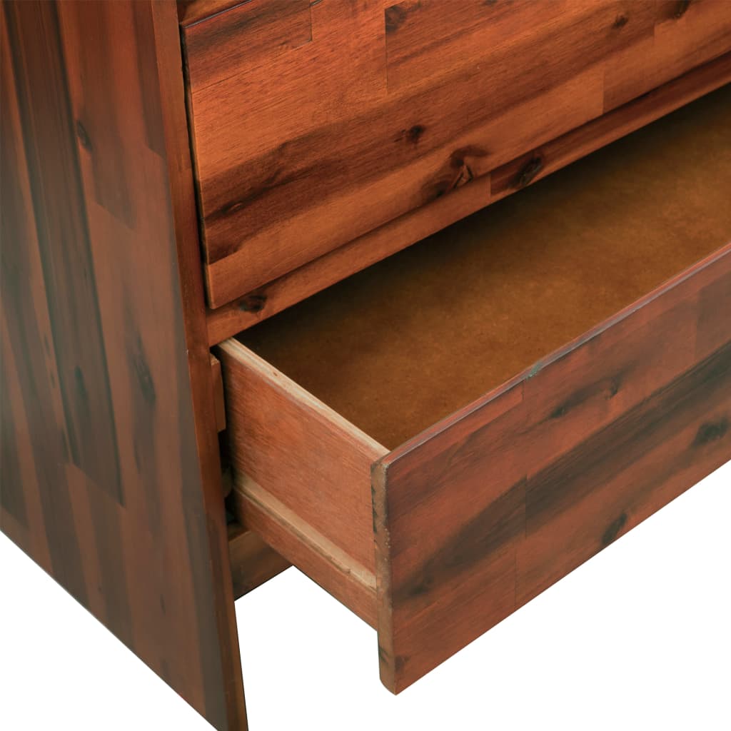 Commode à tiroirs Bois d'acacia massif - Imagem 5
