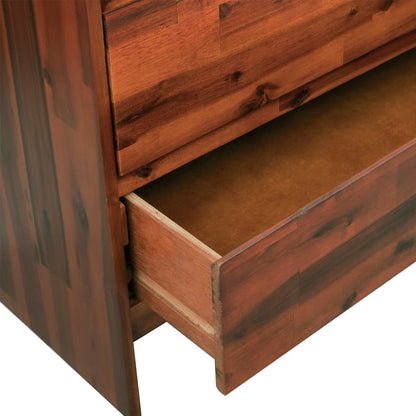 Commode à tiroirs Bois d'acacia massif - Imagem 5