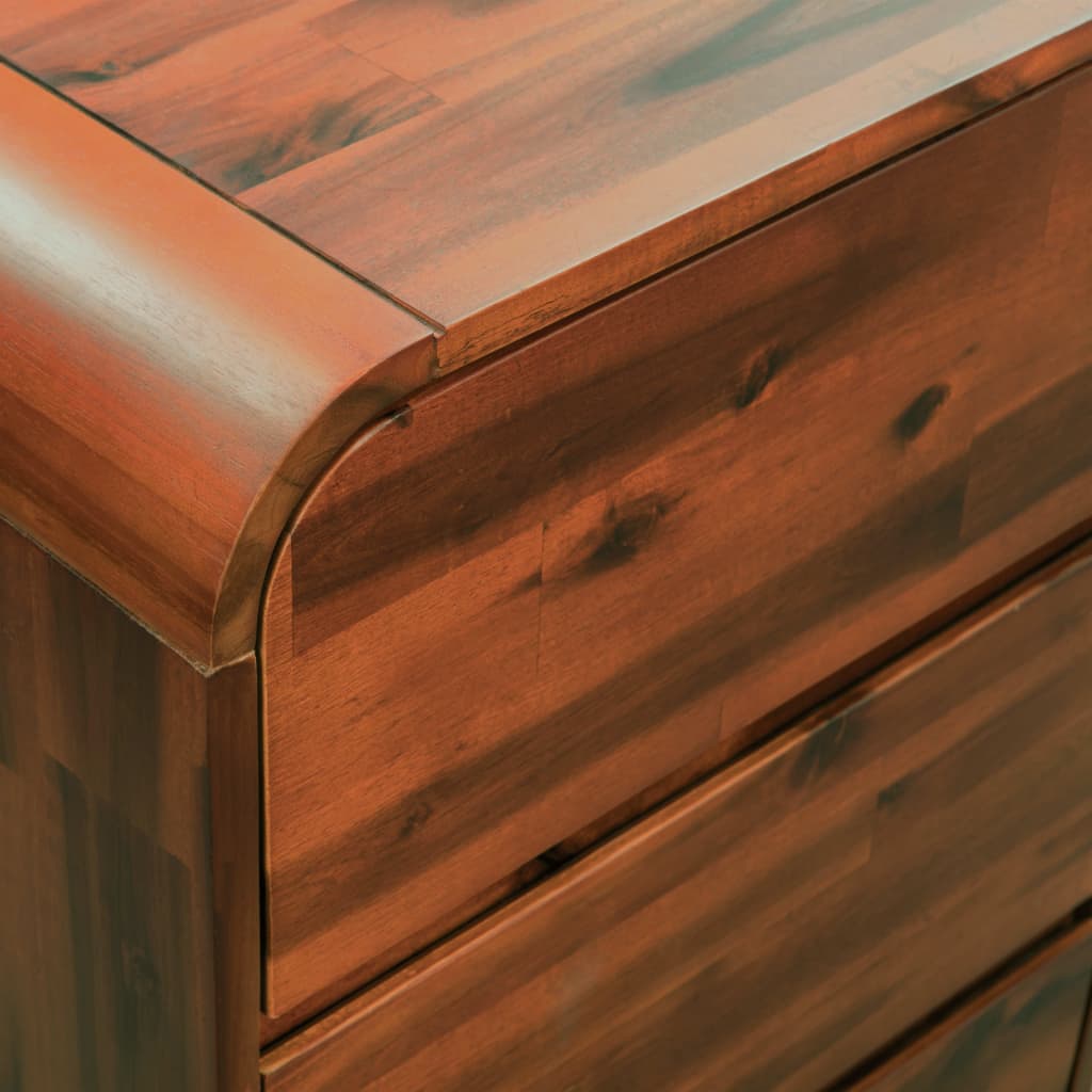 Commode à tiroirs Bois d'acacia massif - Imagem 6