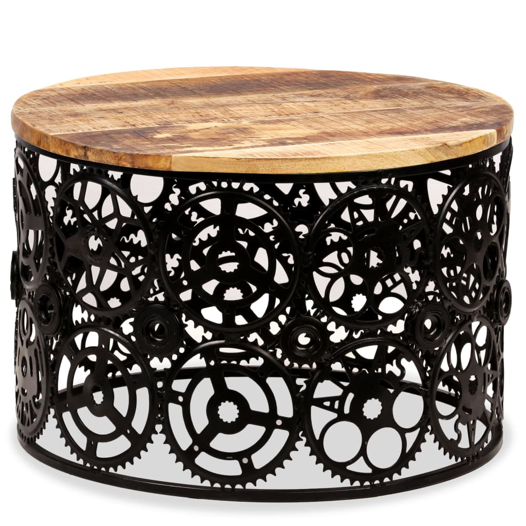 Table basse Bois de manguier massif 60x40 cm - Imagem 1