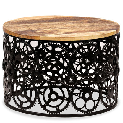 Table basse Bois de manguier massif 60x40 cm - Imagem 1