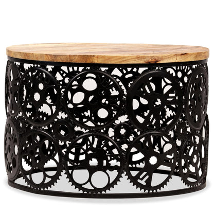 Table basse Bois de manguier massif 60x40 cm - Imagem 2