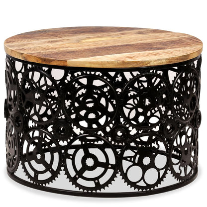 Table basse Bois de manguier massif 60x40 cm - Imagem 11