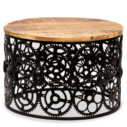 Table basse Bois de manguier massif 60x40 cm - Imagem 12
