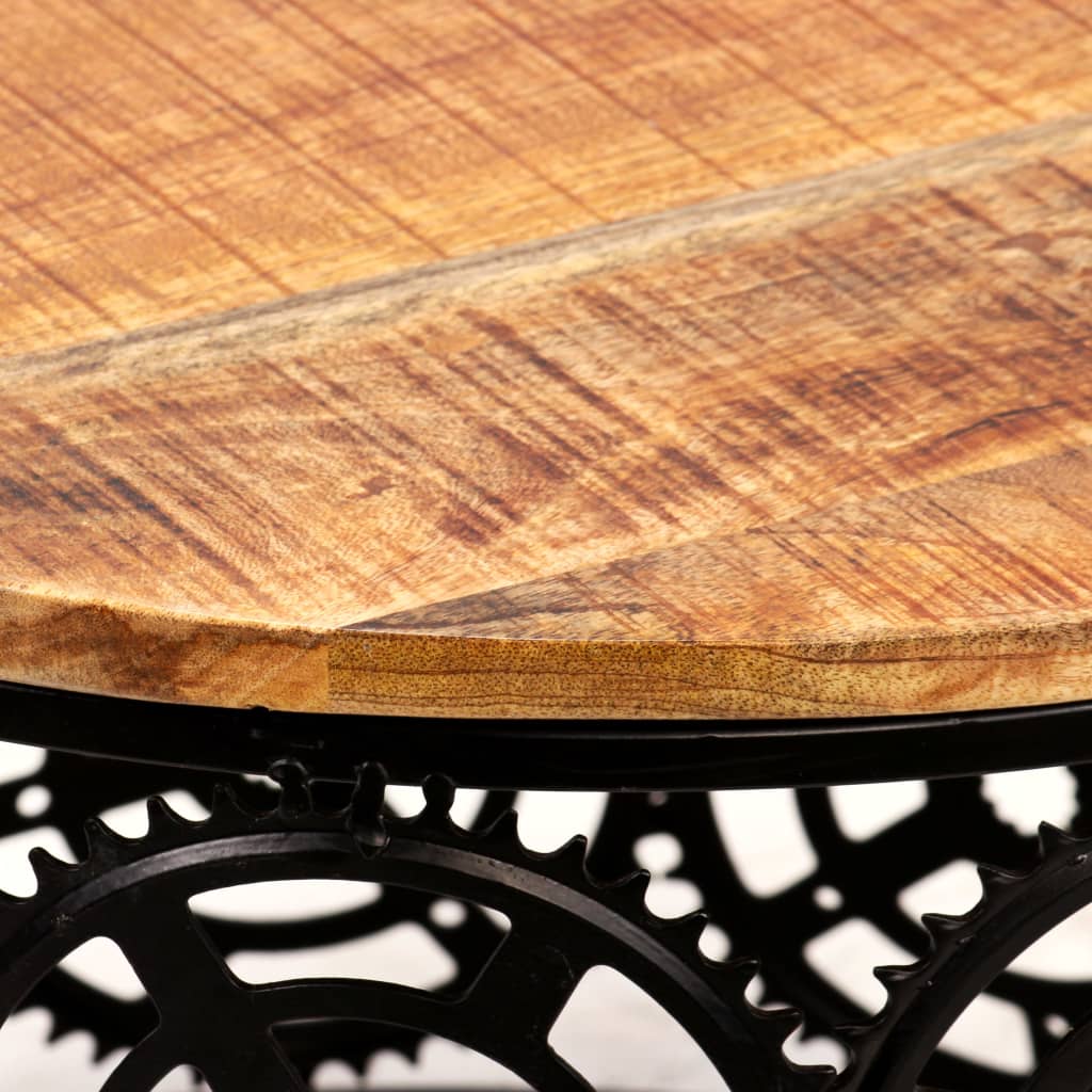 Table basse Bois de manguier massif 60x40 cm - Imagem 4