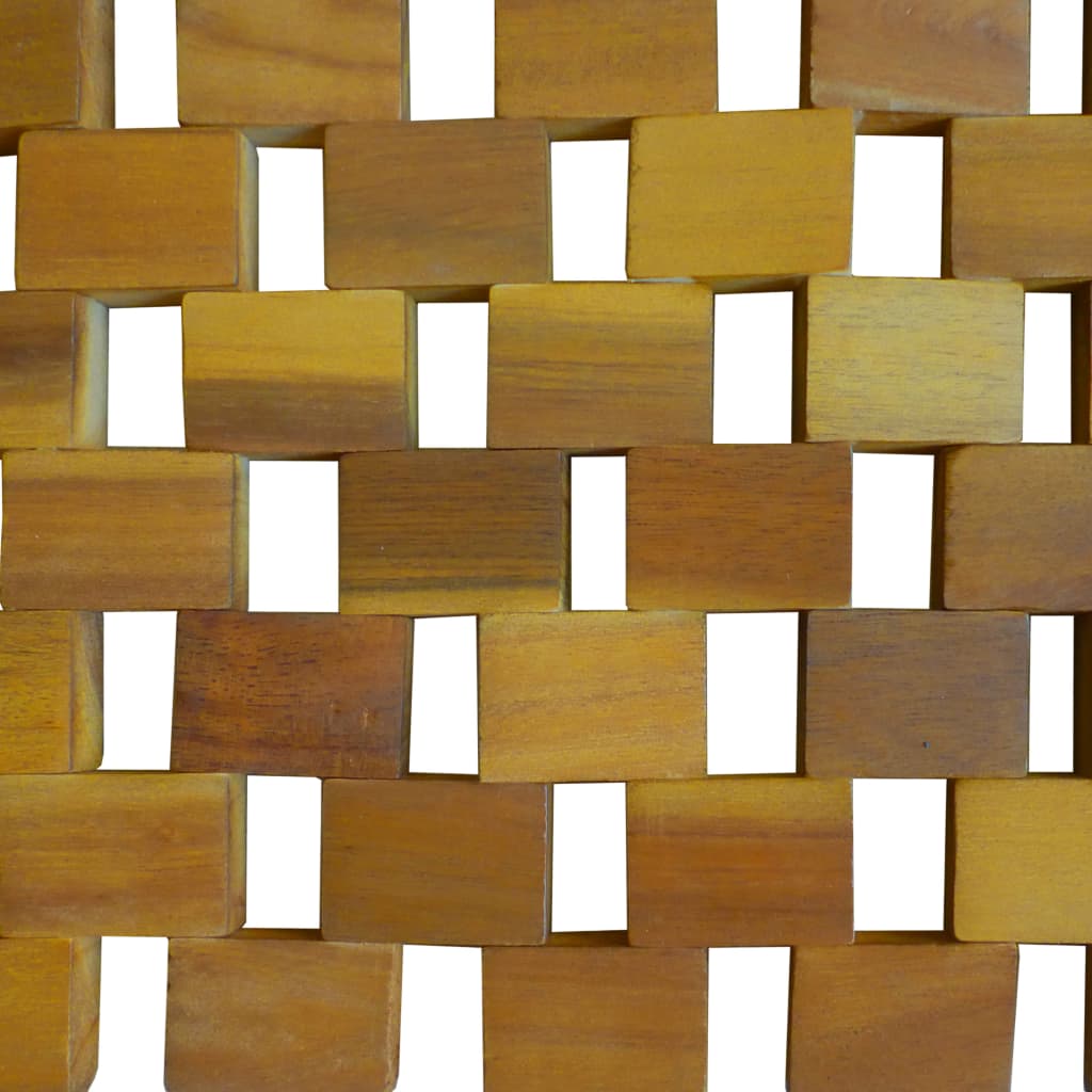 Tapis de salle de bain Bois d'acacia 80 x 50 cm Mosaïque - Imagem 4