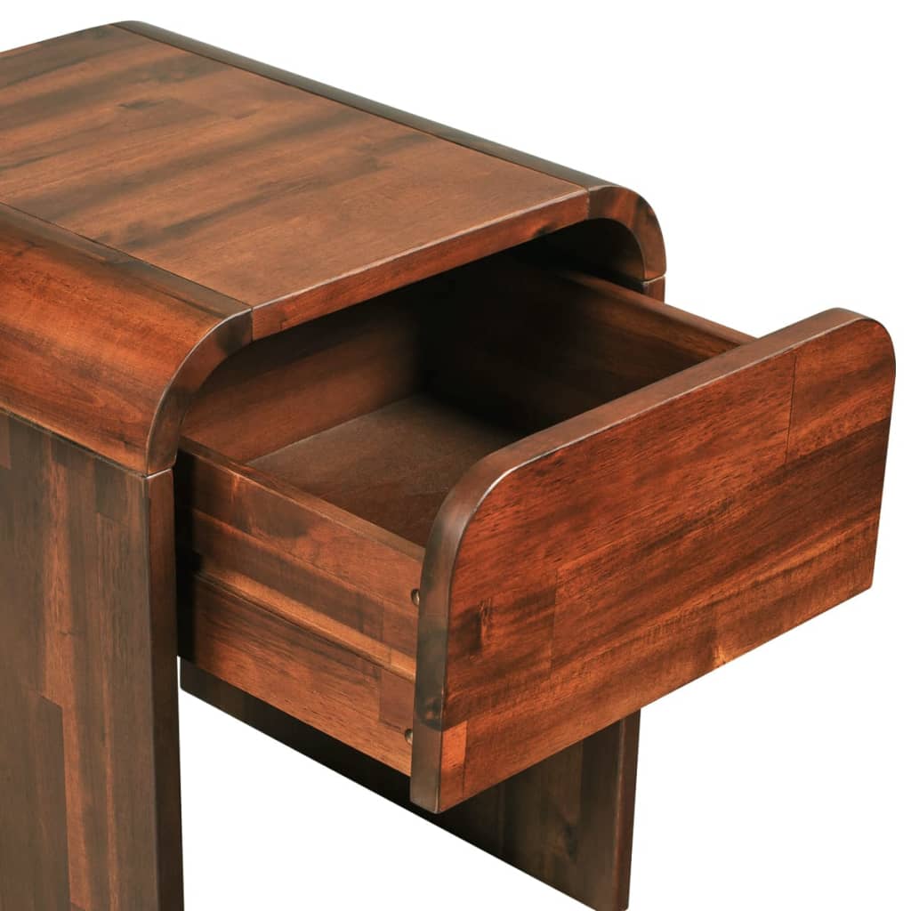 Table de chevet 41,5 x 42 x 52 cm Bois d'acacia solide - Imagem 5