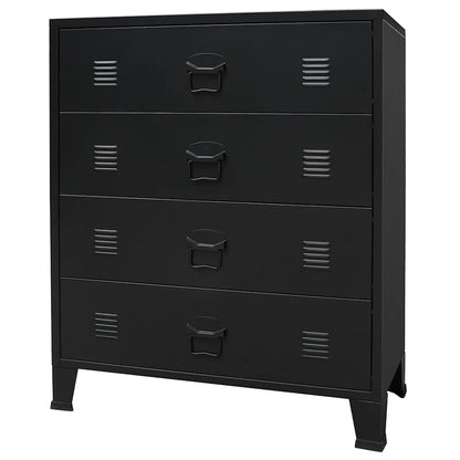 Commode à tiroirs Métal Style Industriel 78x40x93 cm - Imagem 2