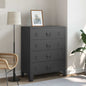 Commode à tiroirs Métal Style Industriel 78x40x93 cm - Imagem 1